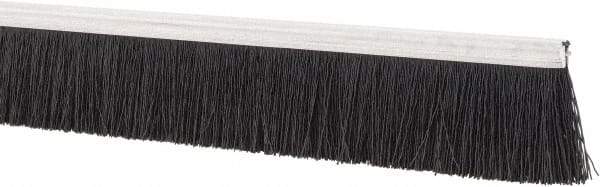 PRO-SOURCE - 1/2" Back Strip Brush Width, Metal Black Nylon Strip Brush - 1" Bristle Length, Nylon, 36" OAL - Apex Tool & Supply