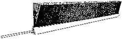 PRO-SOURCE - 1/2" Back Strip Brush Width, Stainless Steel Back Strip Brush - 4" Bristle Length, Brass, 36" OAL - Apex Tool & Supply