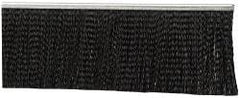 PRO-SOURCE - 1/2" Back Strip Brush Width, Metal Black Nylon Strip Brush - 3" Bristle Length, Nylon, 36" OAL - Apex Tool & Supply
