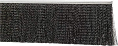 PRO-SOURCE - 1/2" Back Strip Brush Width, Metal Black Nylon Strip Brush - 4" Bristle Length, Nylon, 36" OAL - Apex Tool & Supply