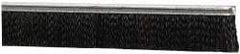 PRO-SOURCE - 1/2" Back Strip Brush Width, Metal Black Nylon Strip Brush - 1" Bristle Length, Nylon, 72" OAL - Apex Tool & Supply