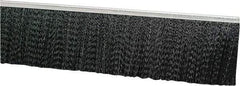 PRO-SOURCE - 1/2" Back Strip Brush Width, Metal Black Nylon Strip Brush - 2" Bristle Length, Nylon, 72" OAL - Apex Tool & Supply