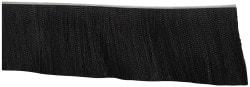 PRO-SOURCE - 1/2" Back Strip Brush Width, Metal Black Nylon Strip Brush - 6" Bristle Length, Nylon, 72" OAL - Apex Tool & Supply