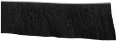 PRO-SOURCE - 1/2" Back Strip Brush Width, Metal Black Nylon Strip Brush - 6" Bristle Length, Nylon, 72" OAL - Apex Tool & Supply