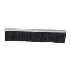 PRO-SOURCE - 5/16" Back Strip Brush Width, Metal Black Nylon Strip Brush - 1" Bristle Length, Nylon, 36" OAL - Apex Tool & Supply