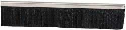 PRO-SOURCE - 5/16" Back Strip Brush Width, Metal Black Nylon Strip Brush - 2" Bristle Length, Nylon, 36" OAL - Apex Tool & Supply