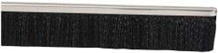 PRO-SOURCE - 5/16" Back Strip Brush Width, Metal Black Nylon Strip Brush - 2" Bristle Length, Nylon, 36" OAL - Apex Tool & Supply
