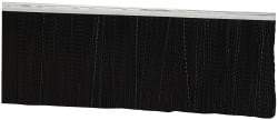 PRO-SOURCE - 5/16" Back Strip Brush Width, Metal Black Nylon Strip Brush - 4" Bristle Length, Nylon, 36" OAL - Apex Tool & Supply
