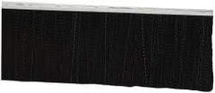 PRO-SOURCE - 5/16" Back Strip Brush Width, Metal Black Nylon Strip Brush - 4" Bristle Length, Nylon, 36" OAL - Apex Tool & Supply