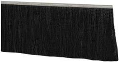 PRO-SOURCE - 5/16" Back Strip Brush Width, Metal Black Nylon Strip Brush - 6" Bristle Length, Nylon, 36" OAL - Apex Tool & Supply