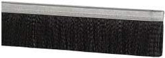 PRO-SOURCE - 5/16" Back Strip Brush Width, Metal Black Nylon Strip Brush - 2" Bristle Length, Nylon, 72" OAL - Apex Tool & Supply