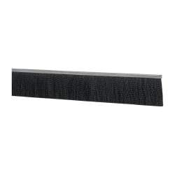 PRO-SOURCE - 5/16" Back Strip Brush Width, Metal Black Nylon Strip Brush - 3" Bristle Length, Nylon, 72" OAL - Apex Tool & Supply