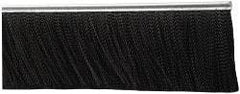 PRO-SOURCE - 5/16" Back Strip Brush Width, Metal Black Nylon Strip Brush - 4" Bristle Length, Nylon, 72" OAL - Apex Tool & Supply