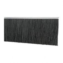 PRO-SOURCE - 5/16" Back Strip Brush Width, Metal Black Nylon Strip Brush - 6" Bristle Length, Nylon, 72" OAL - Apex Tool & Supply