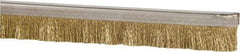 PRO-SOURCE - 1/2" Back Strip Brush Width, Stainless Steel Back Strip Brush - 1" Bristle Length, Brass, 36" OAL - Apex Tool & Supply