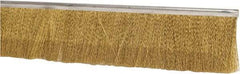 PRO-SOURCE - 1/2" Back Strip Brush Width, Stainless Steel Back Strip Brush - 2" Bristle Length, Brass, 36" OAL - Apex Tool & Supply