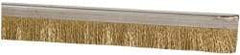 PRO-SOURCE - 1/2" Back Strip Brush Width, Stainless Steel Back Strip Brush - 1" Bristle Length, Brass, 72" OAL - Apex Tool & Supply