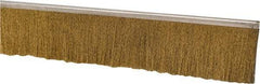 PRO-SOURCE - 1/2" Back Strip Brush Width, Stainless Steel Back Strip Brush - 2" Bristle Length, Brass, 72" OAL - Apex Tool & Supply