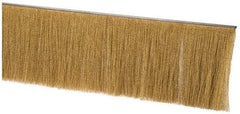 PRO-SOURCE - 1/2" Back Strip Brush Width, Stainless Steel Back Strip Brush - 6" Bristle Length, Brass, 72" OAL - Apex Tool & Supply