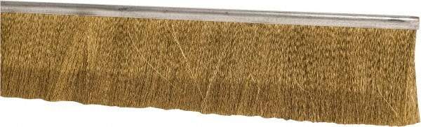 PRO-SOURCE - 5/16" Back Strip Brush Width, Stainless Steel Back Strip Brush - 2" Bristle Length, Stainless Steel, 36" OAL - Apex Tool & Supply