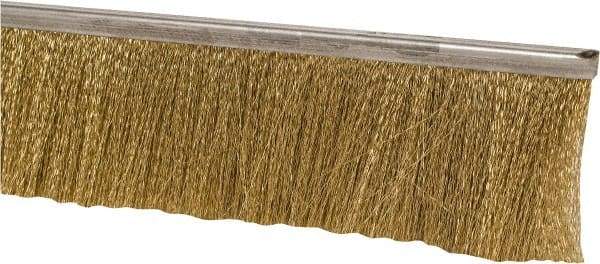 PRO-SOURCE - 5/16" Back Strip Brush Width, Stainless Steel Back Strip Brush - 3" Bristle Length, Stainless Steel, 36" OAL - Apex Tool & Supply