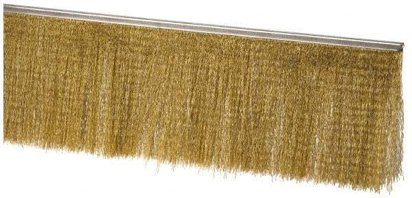 PRO-SOURCE - 5/16" Back Strip Brush Width, Stainless Steel Back Strip Brush - 6" Bristle Length, Stainless Steel, 36" OAL - Apex Tool & Supply