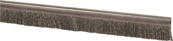 PRO-SOURCE - 5/16" Back Strip Brush Width, Stainless Steel Back Strip Brush - 1" Bristle Length, Stainless Steel, 72" OAL - Apex Tool & Supply