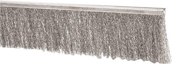 PRO-SOURCE - 5/16" Back Strip Brush Width, Stainless Steel Back Strip Brush - 3" Bristle Length, Stainless Steel, 72" OAL - Apex Tool & Supply
