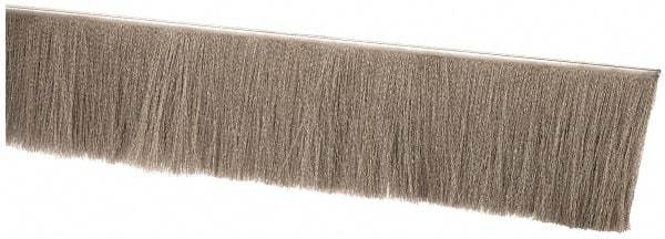 PRO-SOURCE - 1/2" Back Strip Brush Width, Stainless Steel Back Strip Brush - 4" Bristle Length, Stainless Steel, 36" OAL - Apex Tool & Supply
