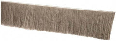PRO-SOURCE - 1/2" Back Strip Brush Width, Stainless Steel Back Strip Brush - 4" Bristle Length, Stainless Steel, 36" OAL - Apex Tool & Supply