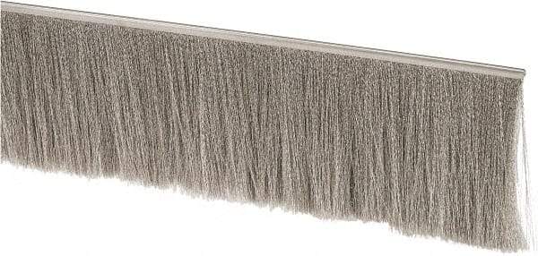 PRO-SOURCE - 1/2" Back Strip Brush Width, Stainless Steel Back Strip Brush - 4" Bristle Length, Stainless Steel, 72" OAL - Apex Tool & Supply