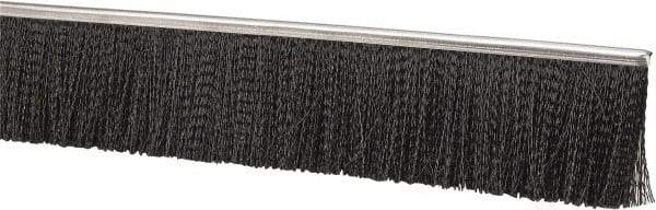 PRO-SOURCE - 1/2" Back Strip Brush Width, Stainless Steel Back Strip Brush - 4" Bristle Length, Nylon, 36" OAL - Apex Tool & Supply