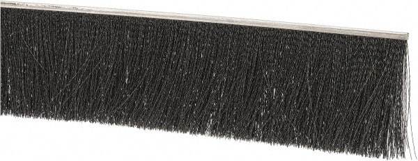 PRO-SOURCE - 1/2" Back Strip Brush Width, Stainless Steel Back Strip Brush - 4" Bristle Length, Nylon, 72" OAL - Apex Tool & Supply