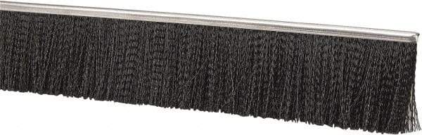 PRO-SOURCE - 5/16" Back Strip Brush Width, Stainless Steel Back Strip Brush - 3" Bristle Length, Nylon, 72" OAL - Apex Tool & Supply
