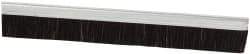 PRO-SOURCE - 1/2" Back Strip Brush Width, Metal Back Horsehair Strip Brush - 1" Bristle Length, Horsehair, 72" OAL - Apex Tool & Supply