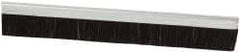 PRO-SOURCE - 1/2" Back Strip Brush Width, Metal Back Horsehair Strip Brush - 1" Bristle Length, Horsehair, 72" OAL - Apex Tool & Supply