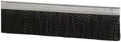 PRO-SOURCE - 1/2" Back Strip Brush Width, Metal Black Nylon Strip Brush - 2" Bristle Length, Nylon, 36" OAL - Apex Tool & Supply