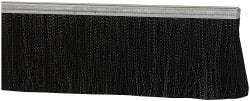 PRO-SOURCE - 1/2" Back Strip Brush Width, Metal Black Nylon Strip Brush - 4" Bristle Length, Nylon, 36" OAL - Apex Tool & Supply