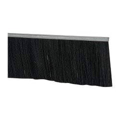 PRO-SOURCE - 1/2" Back Strip Brush Width, Metal Black Nylon Strip Brush - 5" Bristle Length, Nylon, 36" OAL - Apex Tool & Supply