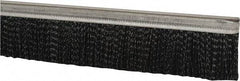 PRO-SOURCE - 1/2" Back Strip Brush Width, Metal Black Nylon Strip Brush - 2" Bristle Length, Nylon, 72" OAL - Apex Tool & Supply