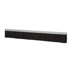 PRO-SOURCE - 1/2" Back Strip Brush Width, Metal Black Nylon Strip Brush - 3" Bristle Length, Nylon, 72" OAL - Apex Tool & Supply