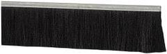 PRO-SOURCE - 1/2" Back Strip Brush Width, Metal Black Nylon Strip Brush - 4" Bristle Length, Nylon, 72" OAL - Apex Tool & Supply