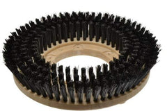 Made in USA - 13" Diam Floor Brush - 11" Machine, Polypropylene - Apex Tool & Supply