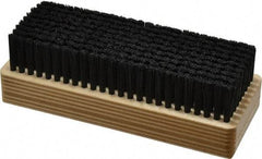 Made in USA - 1" Bristle Length, Synthetic Cleaning & Finishing Brush - 6-1/2" Long x 2-3/8" Wide Head, 6" OAL, Hardwood Block - Apex Tool & Supply