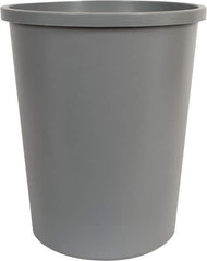 Rubbermaid - 44 Qt Gray Round Trash Can - Polyethylene, 18-3/4" High - Apex Tool & Supply