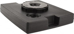 Rubbermaid - Black Plastic Weighted Base - Compatible with 56 Gal Containers, 21-1/8" Long, 5" High - Apex Tool & Supply