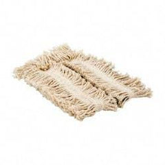 Rubbermaid - 24" Long x 5" Wide Yarn Blend Dust Mop Head - Envelope Connection, White - Apex Tool & Supply
