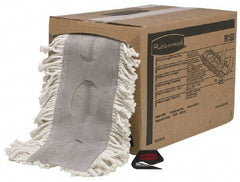 Rubbermaid - 480" Long x 5" Wide Cotton Yarn Duster Cut-to-Length Roll - White - Apex Tool & Supply