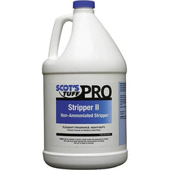 Scot's Tuff - 1 Gal Bottle Stripper - Use on Metal Interlock Finishes, Polymer Finishes, Wax Finishes - Apex Tool & Supply