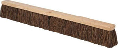 PRO-SOURCE - 36" Heavy Duty Palmyra Push Broom - 4" Bristle Length, Wood Block, Threaded Handle Connection, Handle Sold Separately - Apex Tool & Supply